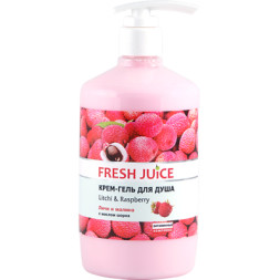Гель для душу Fresh Juice Litchi &amp; Raspberry 750 мл (4823015936166)