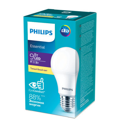 Лампочка Philips ESS LEDBulb 9W 900lm E27 830 1CT / 12 RCA (929002299287)