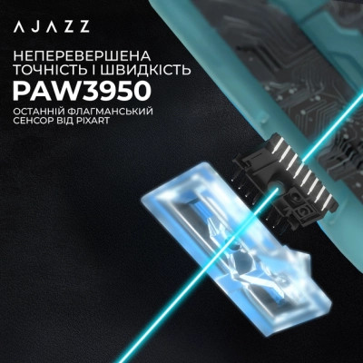 Мишка Ajazz AJ159 APEX Wireless/Bluetooth/USB Blue (AJM159-A-BLUE)