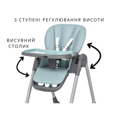 Стілець для годування FreeON Kai, бірюзовий (82689)