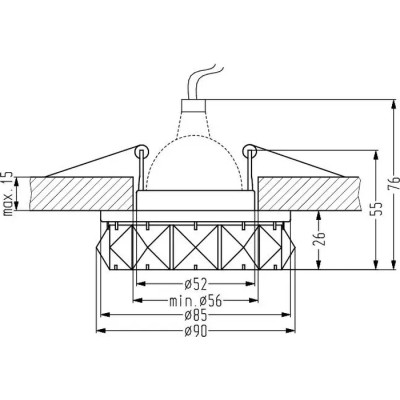 Світильник точковий Candellux 2232652 SK-83 (2232652)
