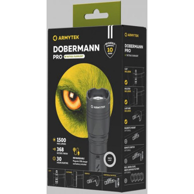 Ліхтар Armytek Dobermann Pro Marnet USB White (F07501C)