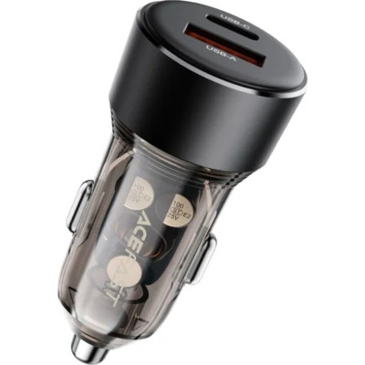Зарядний пристрій Acefast 2xUSB 60W (USB-C + USB-A) B12 (6974316282914)