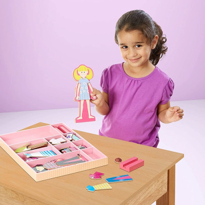 Розвиваюча іграшка Melissa&amp;Doug Магнітна вдягалка середня Еббі і Емма (MD14940)