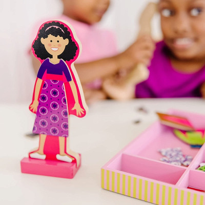 Розвиваюча іграшка Melissa&amp;Doug Магнітна вдягалка середня Еббі і Емма (MD14940)