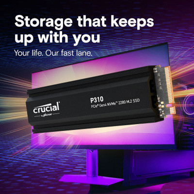 Накопичувач SSD M.2 2280 2TB P310 with heatsink Micron (CT2000P310SSD5)