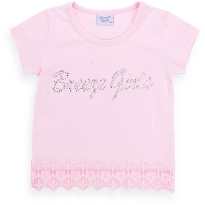 Футболка дитяча Breeze з мереживом (9001-98G-pink)