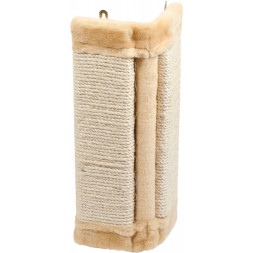 Дряпка (кігтеточка) для котів Природа ДУ настінна кутова (бежева) (4820157403419)