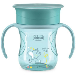 Поїльник-непроливайка Chicco Perfect Cup 200 мл. від 12 місяців (блакитна) (06951.25)