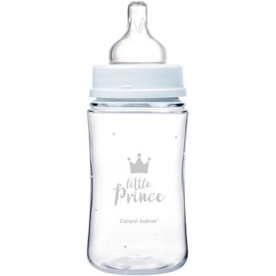 Пляшечка для годування Canpol babies Royal Baby з широким отвором 240 мл Синя (35/234_blu)