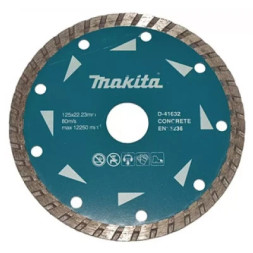 Круг відрізний Makita алмазний по бетону турбо 125х22.23 мм (D-41632)