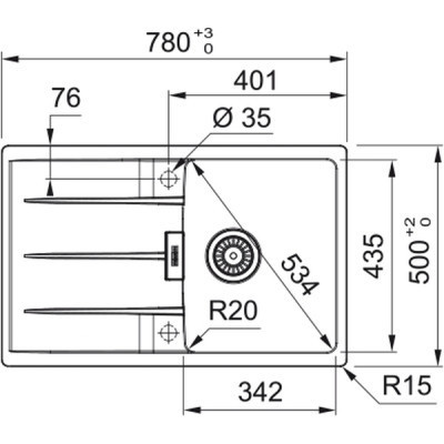 Мийка кухонна Franke Maris MRG 651-78 (114.0565.124)