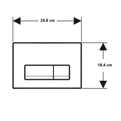 Панель змиву Geberit Delta50 Black matt (115.119.14.1)