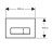 Панель змиву Geberit Delta50 Black matt (115.119.14.1)