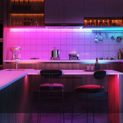 Світлодіодна стрічка Govee RGBIC Basic Wi-Fi + Bluetooth LED Strip Light 5м Білий (H618A3D1)