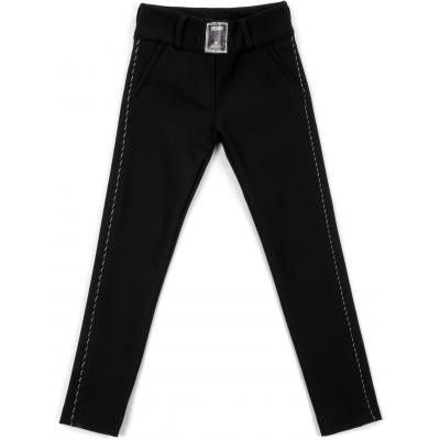 Лосини дитячі A-Yugi з блискучими лампасами (9159-134G-black)