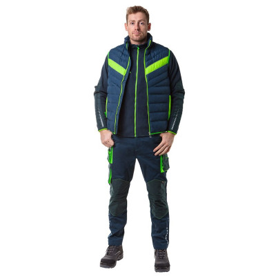 Жилет робочий Neo Tools PREMIUM, зимовий, утеплений, полиестер, L(52), чорно-зелений (81-534-L)