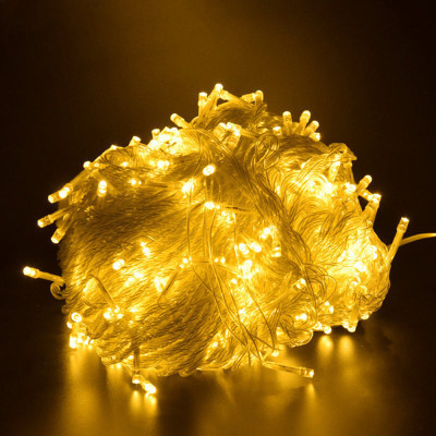 Гірлянда ColorWay LED 100 10м (8 функцій) теплий колір USB (CW-G-100L10U)