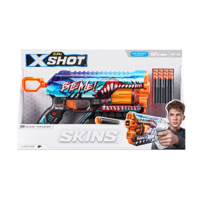 Іграшкова зброя Zuru X-Shot Швидкострільний бластер Skins Griefer Shark Thrasher (12 патронів) (36561В)