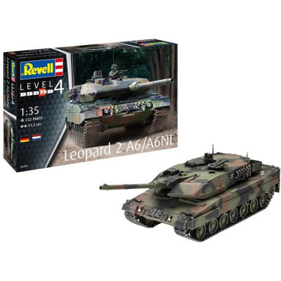 Збірна модель Revell Танк Леопард 2 A6/A6NL рівень 4 масштаб 1:35 (RVL-03281)