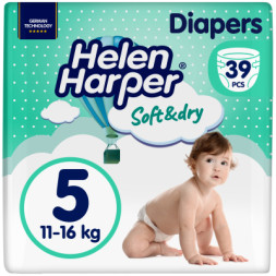 Підгузки Helen Harper Soft&amp;Dry New Junior Розмір 5 (11-16 кг) 39 шт (2316778)