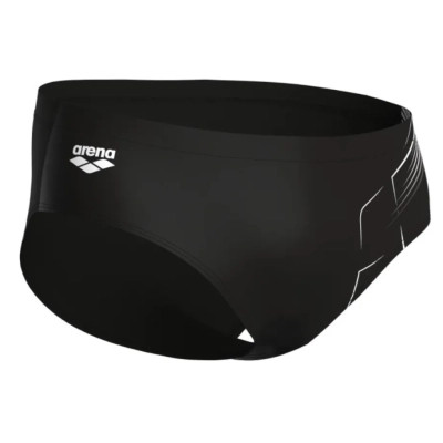Плавки Arena Dive Swim Brief 007213-500 чорний, білий 85 (3468337171768)