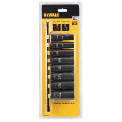 Набір головок DeWALT ударних, 1/2&quot;, 8 шт. (DWMT86090-0)
