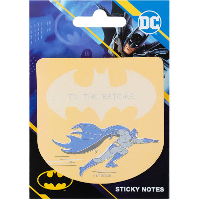 Папір для нотаток Kite з клейким шаром DC Comics 70х70 мм, 50 аркушів (DC23-298-1)