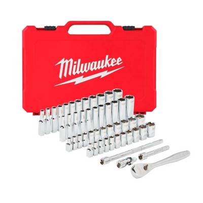 Набір головок Milwaukee 1/4&quot;, 50шт, з тріскачкою, кейс (4932464944)
