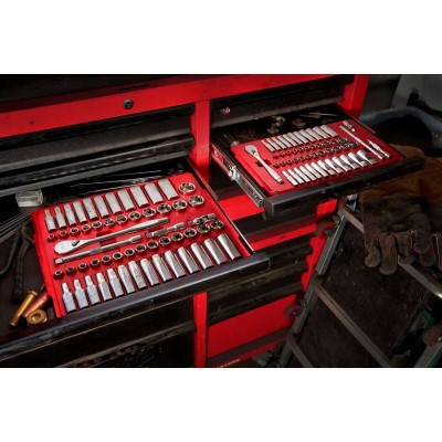 Набір головок Milwaukee 1/4&quot;, 50шт, з тріскачкою, кейс (4932464944)