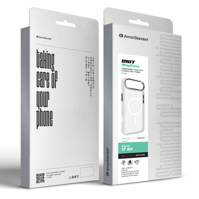 Чохол до мобільного телефона Armorstandart Unit MagCase Apple iPhone 17 Air Matte Clear (ARM86307)