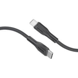 Дата кабель USB-C to USB-C 2.0m 3A xCord-CC200 black Promate (xcord-cc200.black)