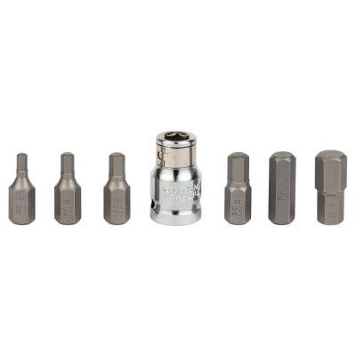 Набір біт Ultra HEX 1/2&quot; 7шт S2 (4013202/410745)