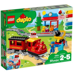 Конструктор LEGO DUPLO Потяг на паровій тязі 59 деталей (10874)