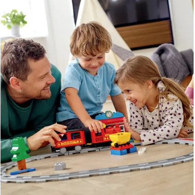 Конструктор LEGO DUPLO Потяг на паровій тязі 59 деталей (10874)