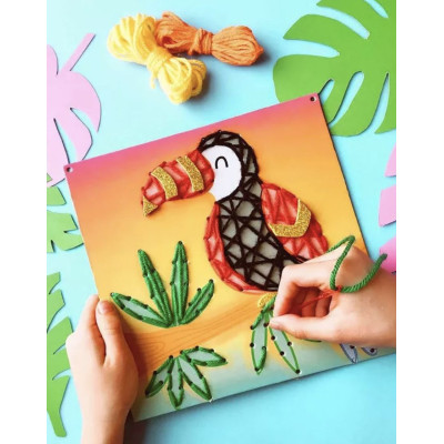 Набір для творчості Let&#039;s Craft String Art Тропічні джунглі (SAP002)