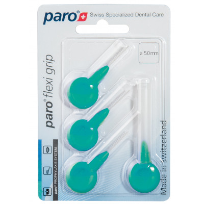 Щітки для міжзубних проміжків Paro Swiss Flexi Grip середні Ø 5.0 мм 4 шт. (7610458010754)