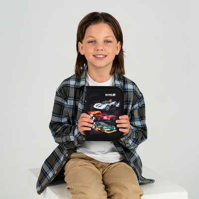 Пенал Kite 622-1 Hot Wheels 1 відділення, 2 відворот (HW25-622-1)