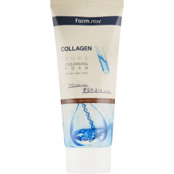 Пінка для вмивання FarmStay Collagen Pure Cleansing Foam З колагеном 180 мл (8809317289472)