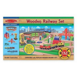 Залізниця Melissa&amp;Doug Деревянная железная дорога (MD701)