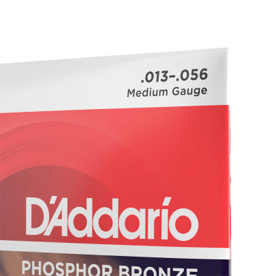 Струни для гітари D&#039;Addario Phosphor Bronze Medium (13-56) (EJ17)