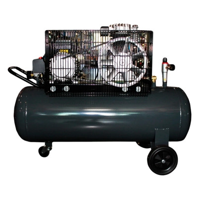 Компресор GTM 100л, 400/300л/хв, 2,2кВт, 10бар, 220В, 2 циліндри (KCH2070B-100L)