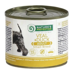 Консерви для собак Nature's Protection Adult small breed Veal &amp; Duck 200 г (KIK45095)