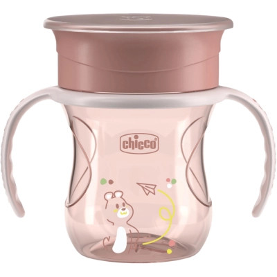 Поїльник-непроливайка Chicco Perfect Cup 200 мл. від 12 місяців (рожева) (06951.15)