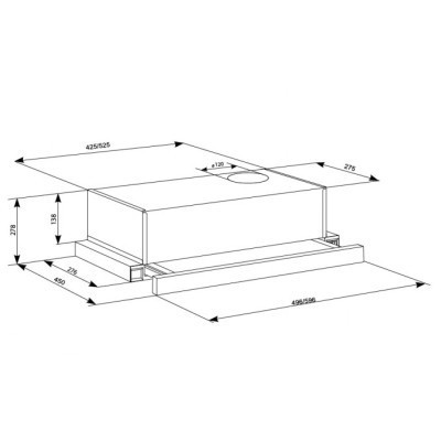 Витяжка кухонна Eleyus BREEZE 470 50 BL