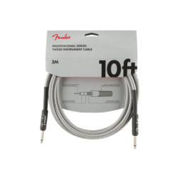 Інструментальний кабель Fender Cable Professional Series 10' White Tweed (228462)