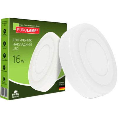 Світильник Eurolamp 16W 4000K (LED-NLR-16/4)