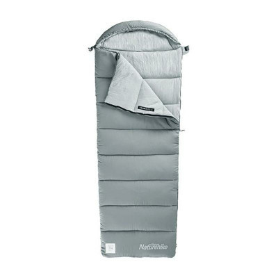Спальний мішок Naturehike з капюшоном M400 NH20MSD02 (1°C) лівий, сірий (6927595702390)