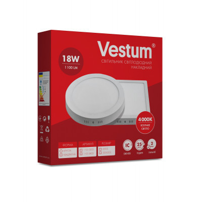Світильник Vestum LED 18W 4000K 220V (1-VS-5403)