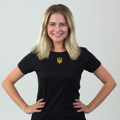 Футболка Sol&#039;s Imperial Women 190 Тризуб чорний L (11502309/141L)